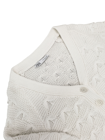 Pulover alb Zara Femei-S [2]