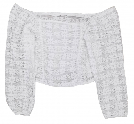 Bluze Femei - Bluza alba cu dantela Femei-M