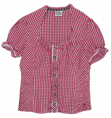 Camasa cu maneca scurta Femei - Camasa in carouri Vintage Femei-L