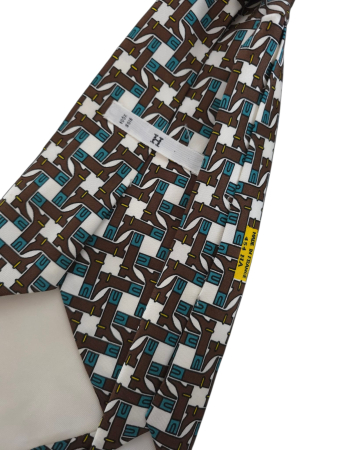 Cravata matase Hermès anii '70 [4]