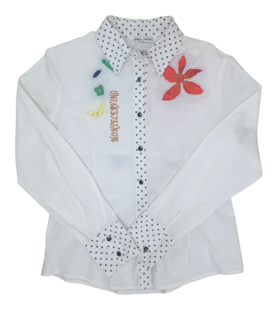 Camasi cu maneca lunga Femei - Camasa alba bumbac Femei-S