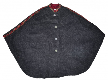 Geci groase Femei - Poncho lana Vintage Femei- One size