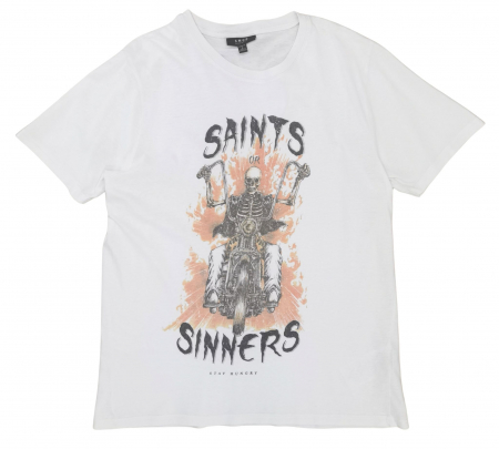 Tricouri Barbati - Tricou alb Smog Barbati-L