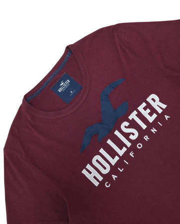 Tricou visiniu Hollister Barbati-M [2]