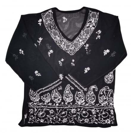 Bluze Femei - Bluza cu broderie Retro Femei-M
