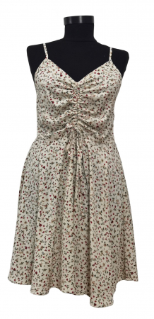 Rochii - Rochie bej inflorata Femei-S