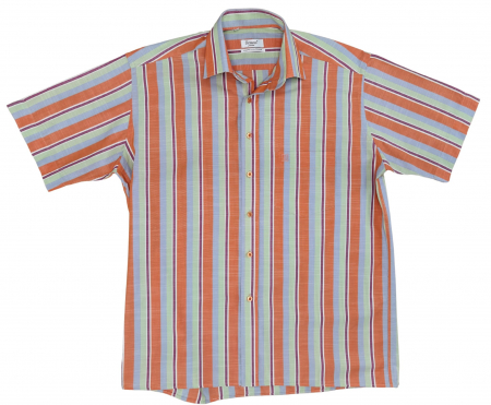 Camasi cu maneca scurta Barbati - Camasa cu dungi Vintage Barbati-L