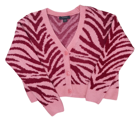 Noutati - Pulover roz cu model Femei-S