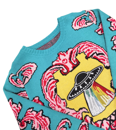 Pulover cu model Retro Femei-L [2]