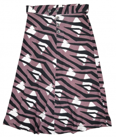 Fuste lungi Femei - Fusta midi cu imprimeu Retro Femei-S