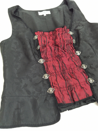 Vesta neagra vintage Femei-L [1]