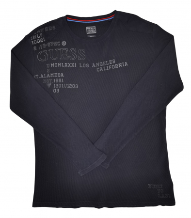 BARBATI - Bluza neagra GUESS Barbati-L