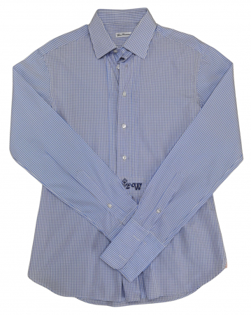 FEMEI - Camasa bleu in carouri Vintage Femei-L