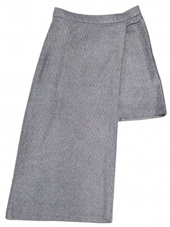 Fuste lungi Femei - Fusta metalizata asimetrica Zara Femei-S