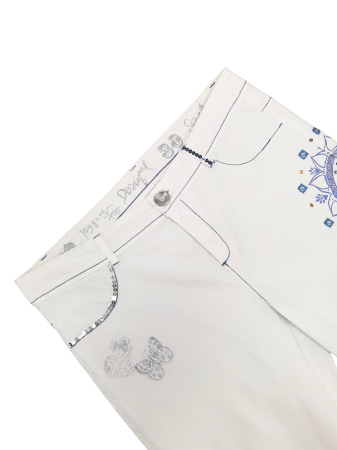 Pantaloni albi Desigual Femei-M [2]