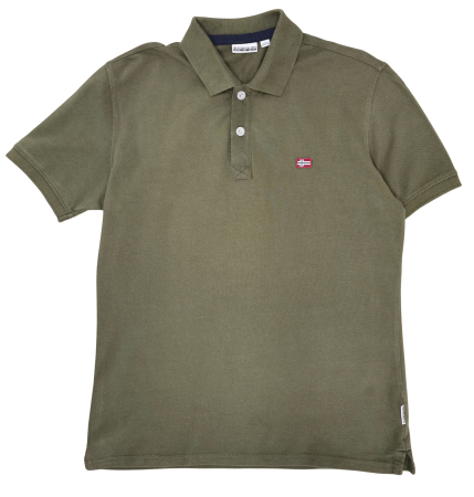 Barbati - Tricou verde Napapijri Barbati-M