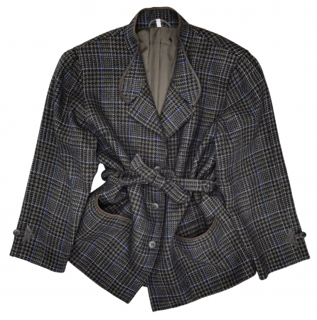 Paltoane Femei - Palton scurt lana Vintage Femei-XL