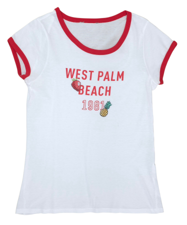 Tricouri Femei - Tricou alb Retro Femei-M