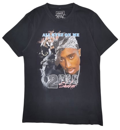 Barbati - Tricou negru 2PAC Barbati-XL