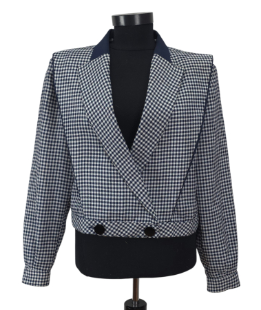 Sacouri Femei - Sacou in carouri Vintage Femei-S