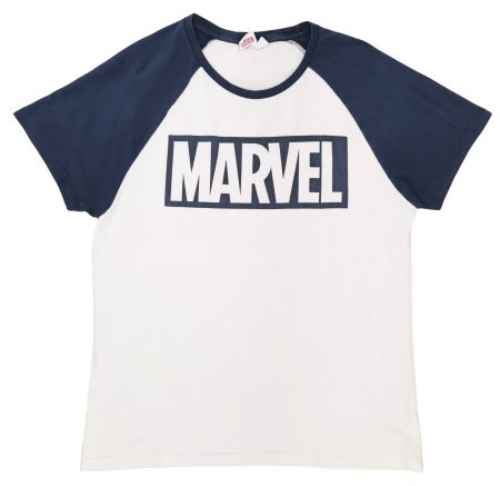 Barbati - Tricou alb MARVEL Barbati-M