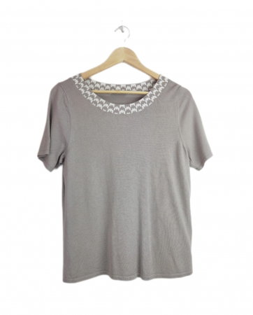 FEMEI - Tricou gri vintage Femei-S