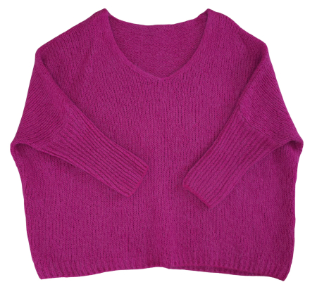 Noutati - Pulover roz Italy Femei-XL