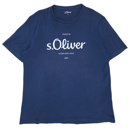 Tricouri Barbati - Tricou albastru sÓliver Barbati-XXL
