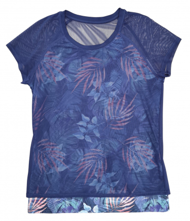 Femei - Tricou albastru Retro Femei-L
