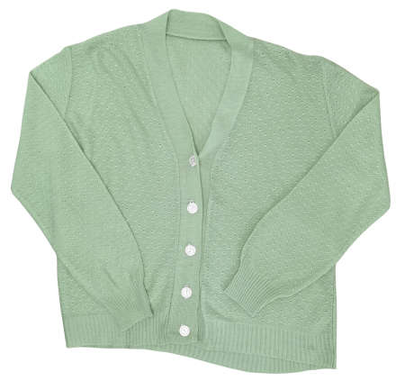 Noutati - Pulover verde Retro Femei-S