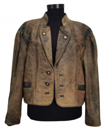 Geci Femei - Geaca piele Vintage Femei-L