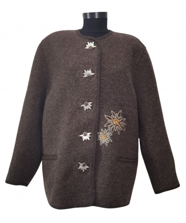 Geci groase Femei - Haina lana Vintage Femei-XL