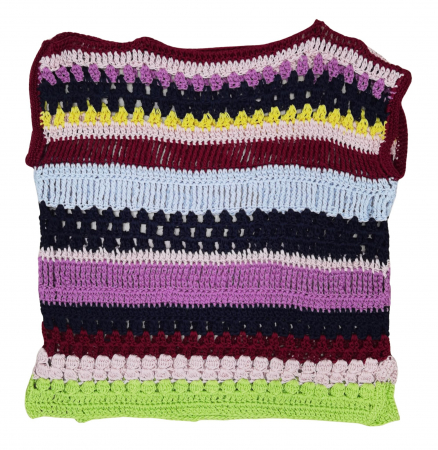 Tricouri Femei - Tricou multicolor crosetat Femei-M