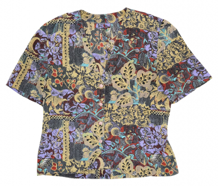 Camasa cu maneca scurta Femei - Camasa cu imprimeu Vintage Femei-L