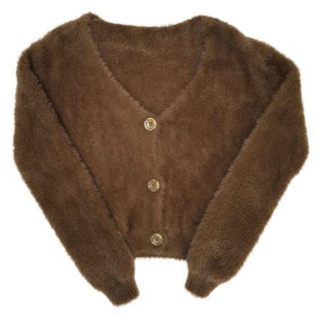 Noutati - Pulover maro Retro Femei-S