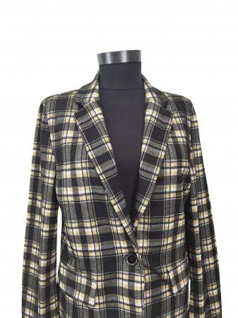 Sacou in carouri Benetton Femei-M [2]