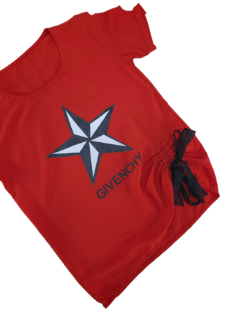 Tricou rosu asimetric Femei-M [2]