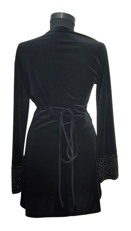 Rochie catifea parte peste parte Femei-XS [1]