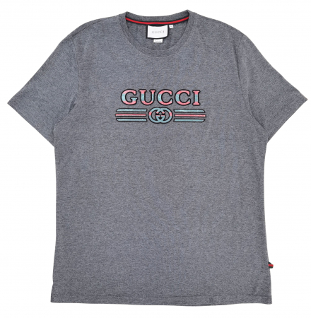 BARBATI - Tricou gri GUCCI Barbati-XXL