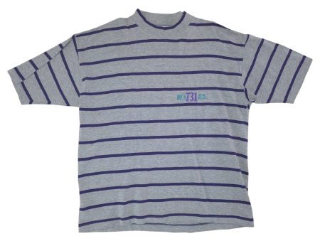 BARBATI - Tricou cu dungi Retro Barbati-XXL