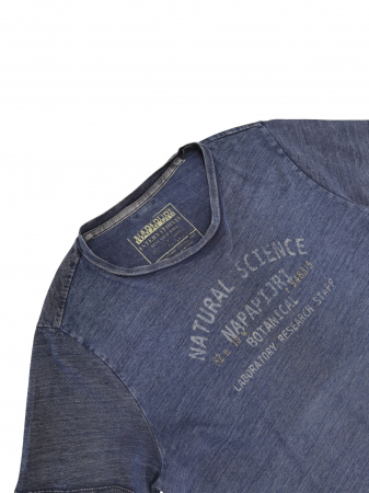 Tricou albastru Napapijri Barbati-S [2]