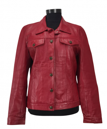 Geci Femei - Geaca piele Vintage Femei-S