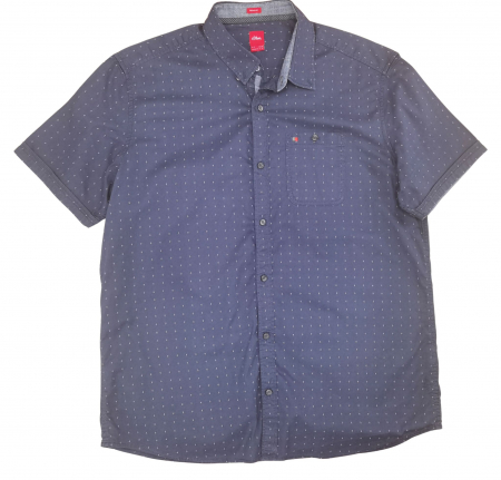 Camasi cu maneca scurta Barbati - Camasa albastra sÓliver Barbati-XL