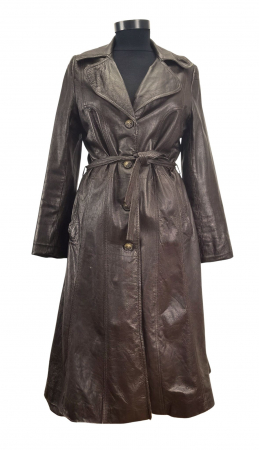 Paltoane si Trenciuri Femei - Trenci piele Vintage Femei-XS