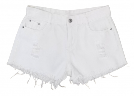 Pantaloni scurti Femei - Blugi scurti albi Femei-M