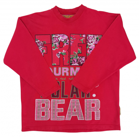 REDUCERI - Bluza rosie Vintage Femei-M