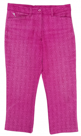 Pantaloni Femei - Pantaloni roz Retro Femei-M