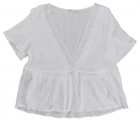 FEMEI - Tricou alb Pull&Bear Femei-M