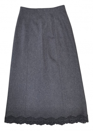 Fuste lungi Femei - Fusta lana Vintage Femei-S