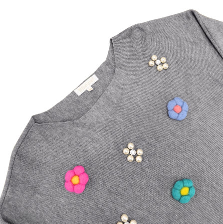 Pulover gri Retro Femei-M [2]